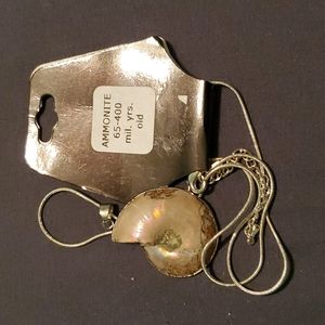 Ammonite necklace